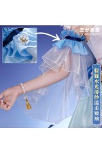 1/3 Delusion Genshin Impact Kamisato Ayaka White Dress Outfit Cosplay Costume